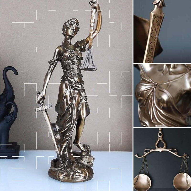 Dekorationsstatue der Göttin der Gerechtigkeit
