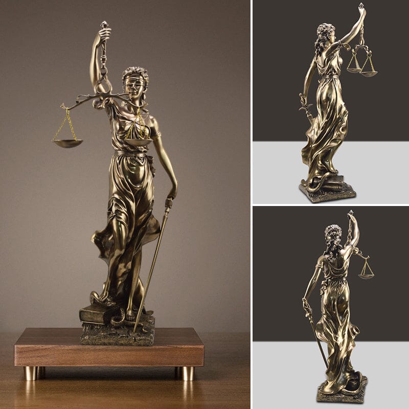 Dekorationsstatue der Göttin der Gerechtigkeit