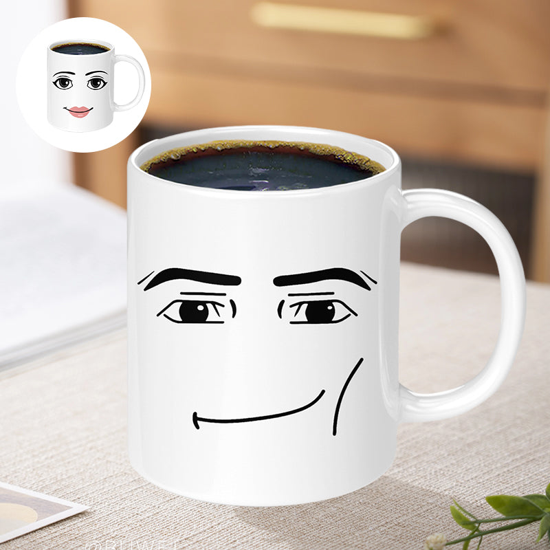 Emoji-bedruckte Keramiktasse