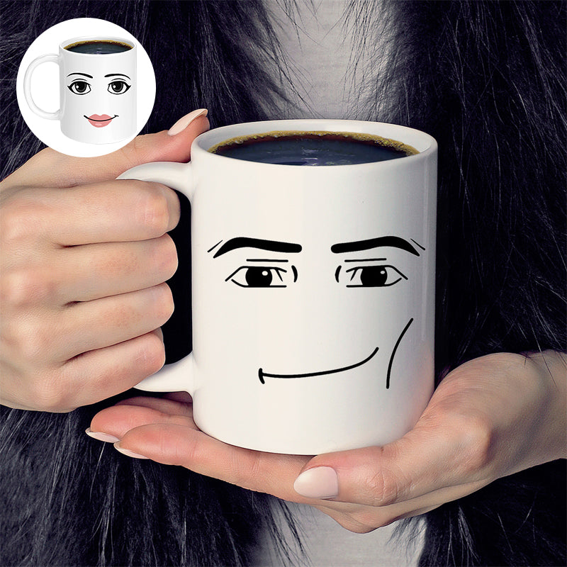 Emoji-bedruckte Keramiktasse