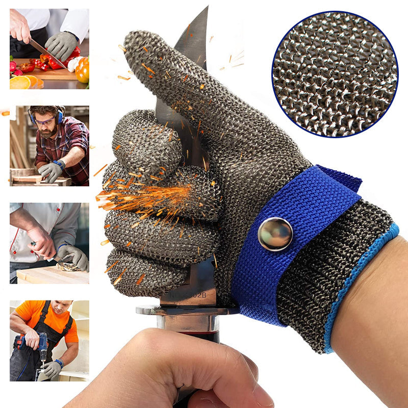 Sandsberg | Edelstahlgewebe Metall Labor Schutzhandschuhe