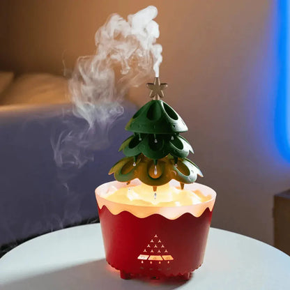 Sandsberg | Weihnachtsbaum Aroma Diffuser mit LED-Beleuchtung für festliche Entspannung