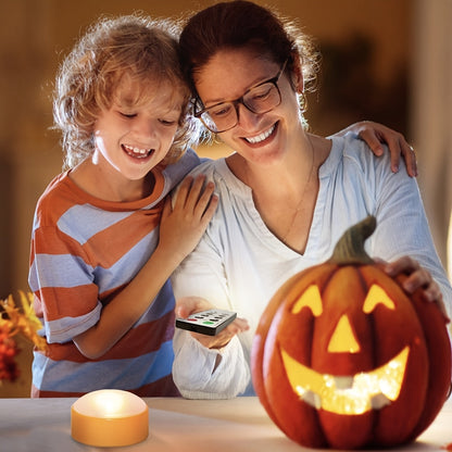 Sandsberg | Flameless Jack-O’-Lantern Lichter – LED Batterieteelicht Dekoset