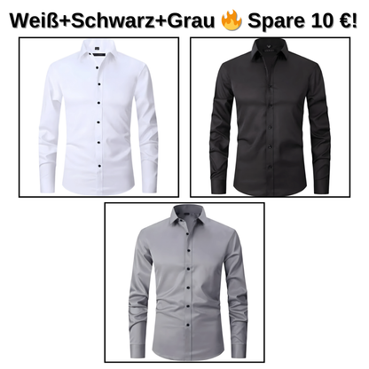 Sandsberg I Atmungsaktives, hoch elastisches Anti-Falten-Hemd