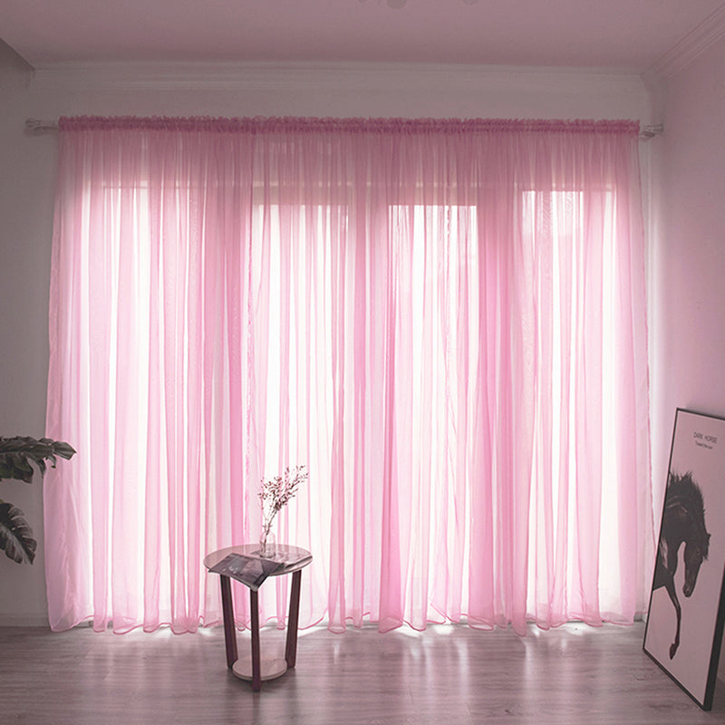 Einfache Voile Fenster Gardine