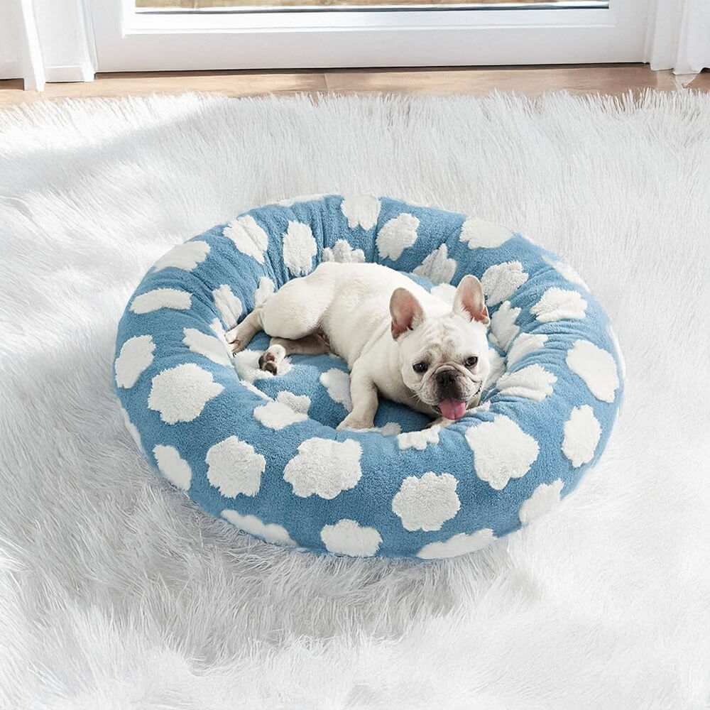 Eleganz Floral Schachbrett Orthopädisch Warm Waschbar Hund & Katze Ded