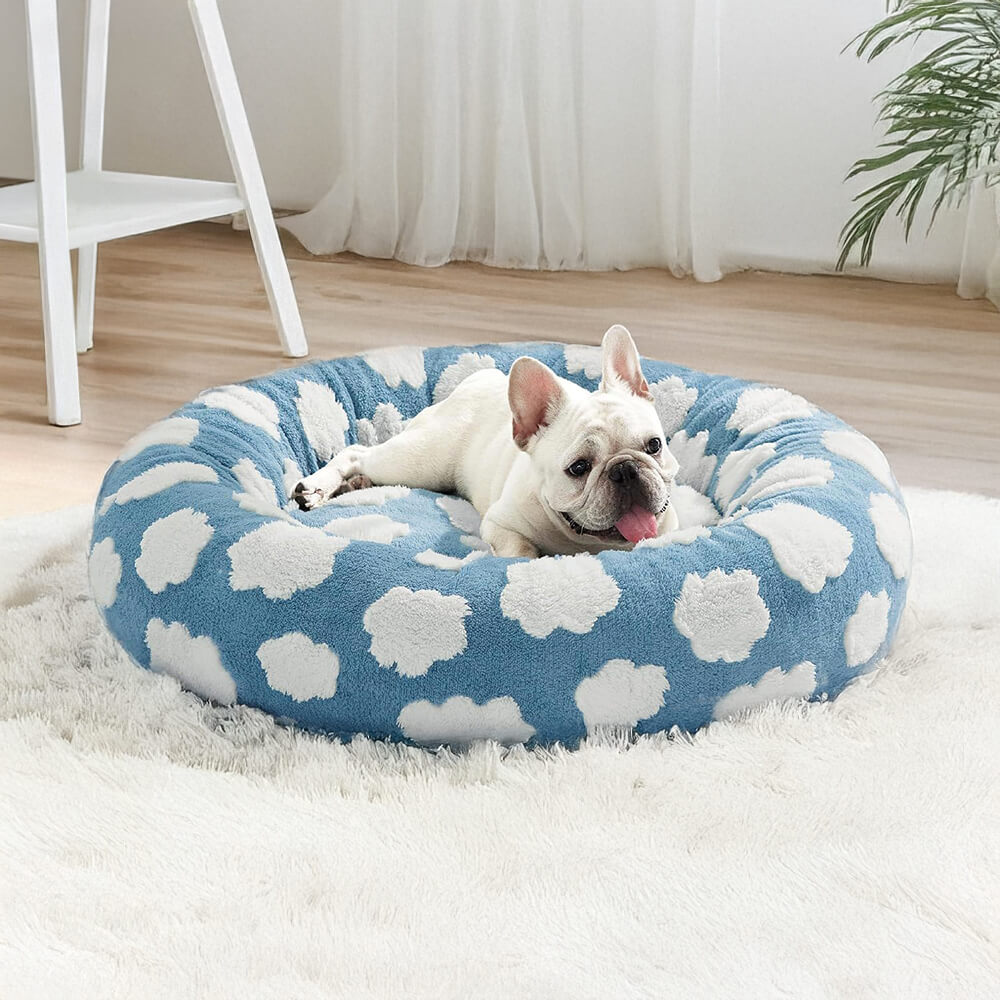 Eleganz Floral Schachbrett Orthopädisch Warm Waschbar Hund & Katze Ded