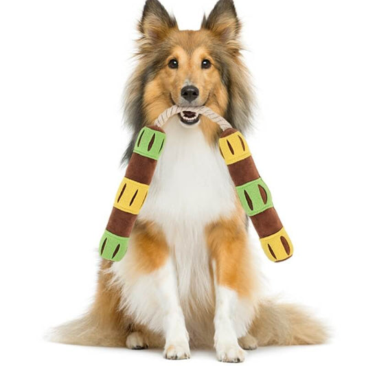 Lustiges interaktives Puzzle-Leckerli-Spender Quietsch-Spielzeug für Hunde