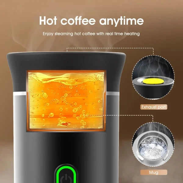 Kabellose Espresso-Kaffeemaschine Tragbare 3 in 1 Kaffeemaschine mit Kapsel und Pulver