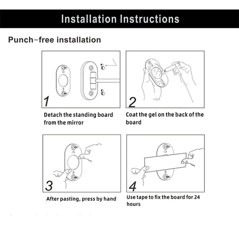 Sandsberg | GlamGlow Deluxe LED Makeup-Spiegel – Vergrößerungsspiegel mit dimmbarem Licht