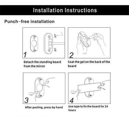 Sandsberg | GlamGlow Deluxe LED Makeup-Spiegel – Vergrößerungsspiegel mit dimmbarem Licht