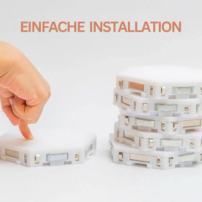 Sandsberg | Interaktive Sechseckige LED-Panels mit RGB-Farbsteuerung und Musik-Synchronisation