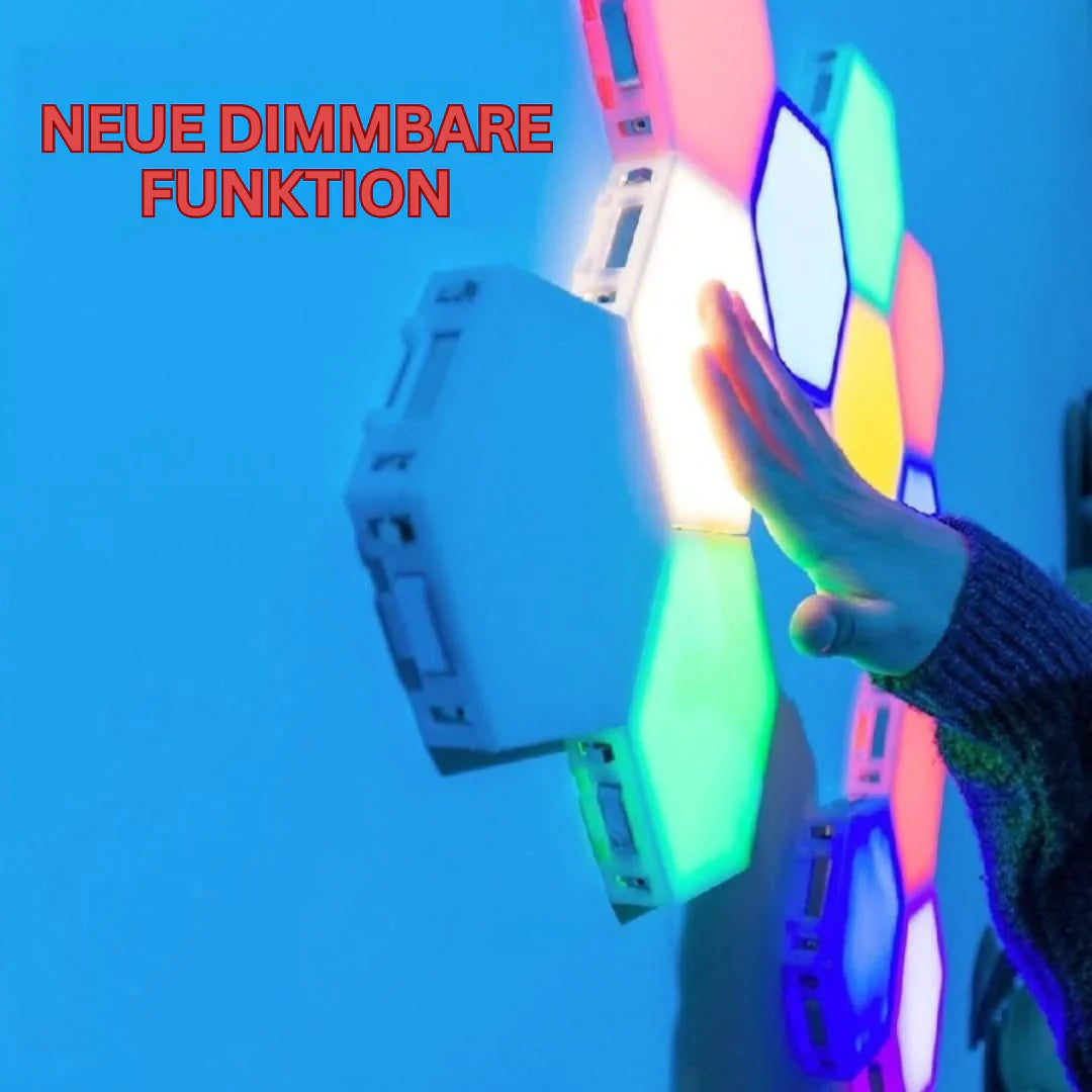 Sandsberg | Interaktive Sechseckige LED-Panels mit RGB-Farbsteuerung und Musik-Synchronisation