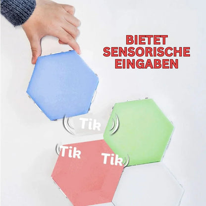 Sandsberg | Interaktive Sechseckige LED-Panels mit RGB-Farbsteuerung und Musik-Synchronisation