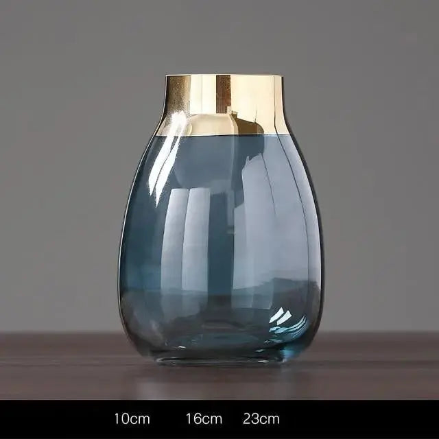 Goldene Folien-Blumenvase
