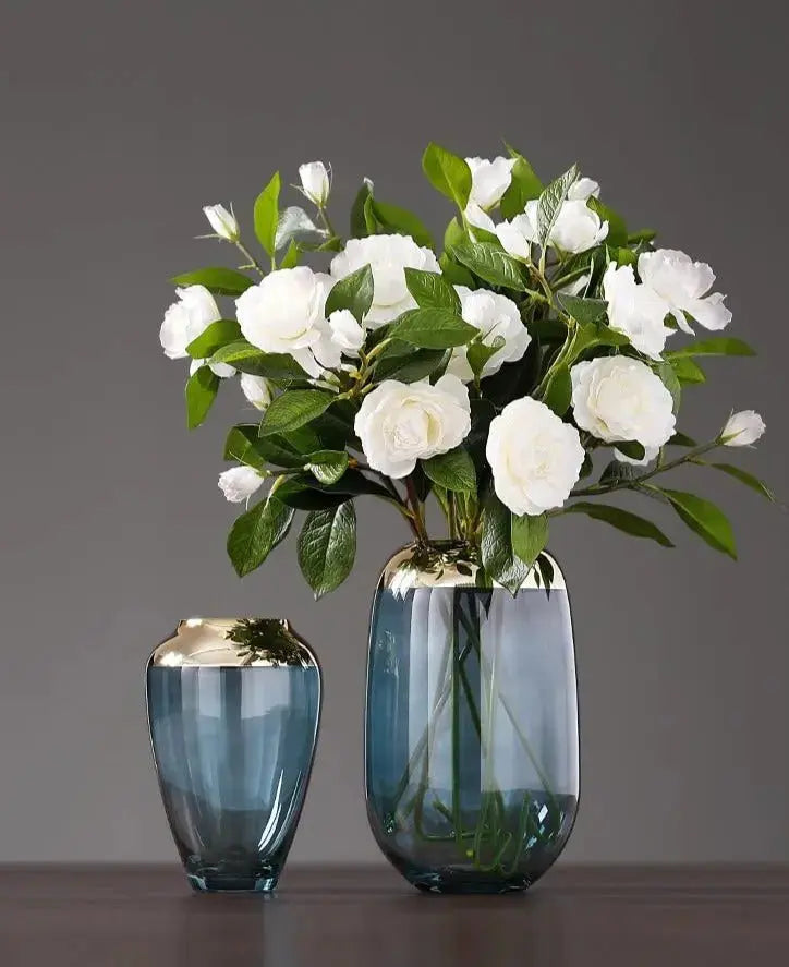Goldene Folien-Blumenvase