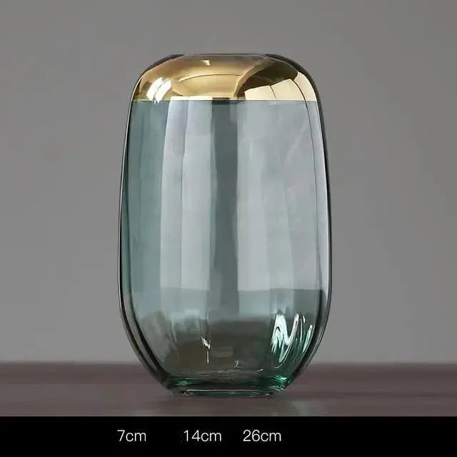Goldene Folien-Blumenvase