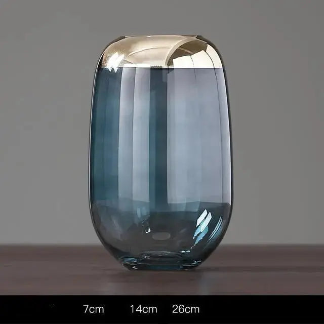 Goldene Folien-Blumenvase