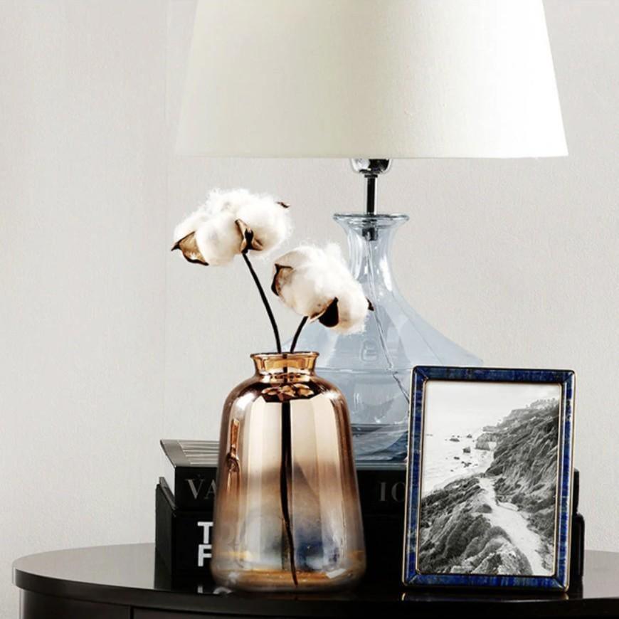 Sandsberg Spiegelnde Gradient-Gold-Vase | Modernes Design | Dekoratives Highlight für Zuhause