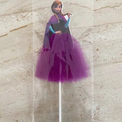 Frozen Elsa Anna Prinzessinnen Tortendekorationen - 1 Stück, Perfekt für Mädchen Geburtstagsfeier Dekorationen