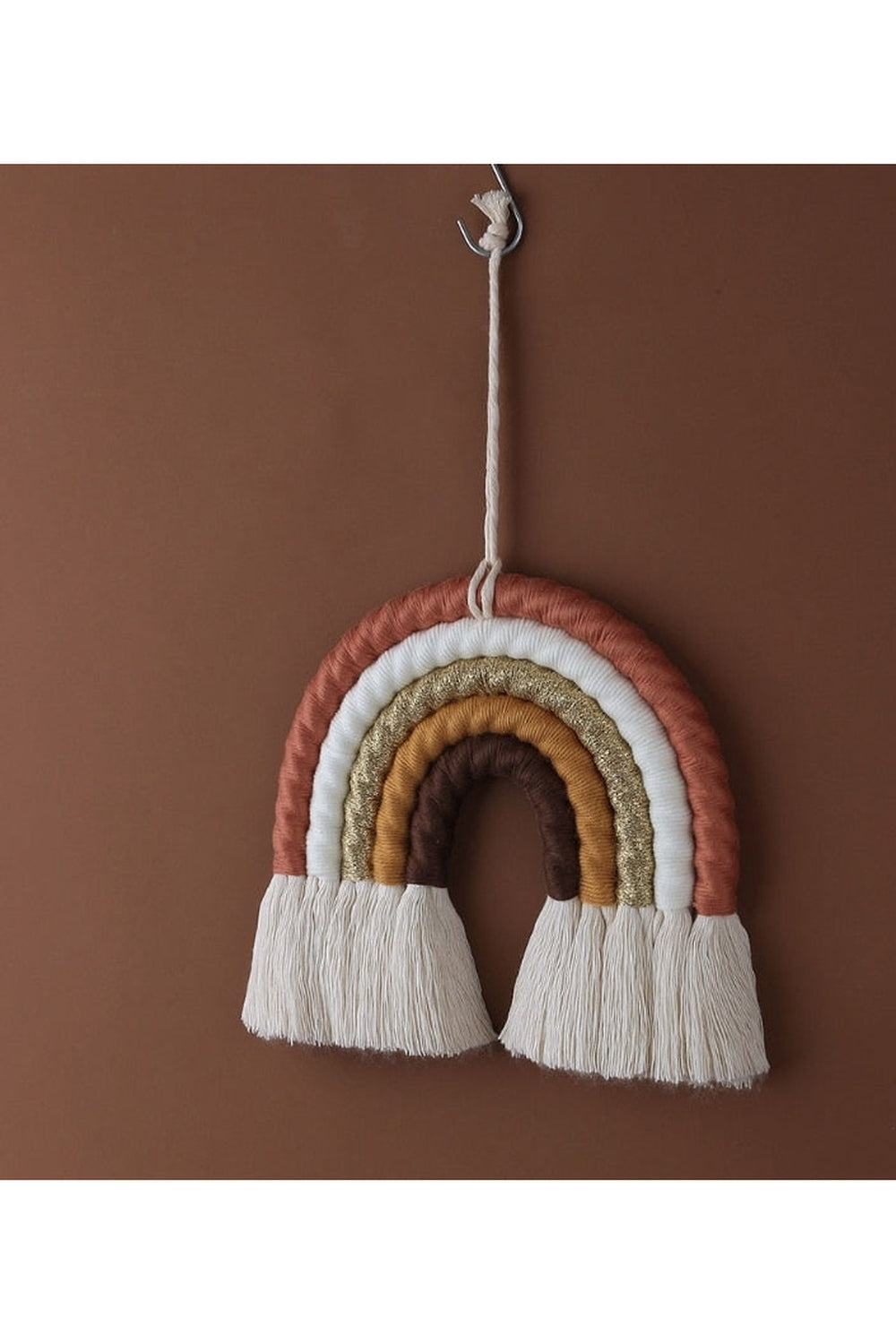 Makramee Regenbogen Wandbehang