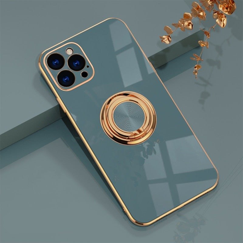 Sandsberg iPhone-Hülle mit Metallständerring