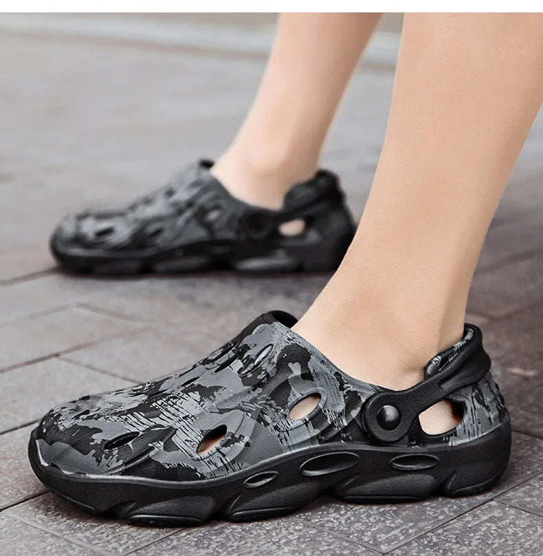 Herren Clogs Strand Sandalen Sommer lässige Garten Schuhe Clog leichtgewicht