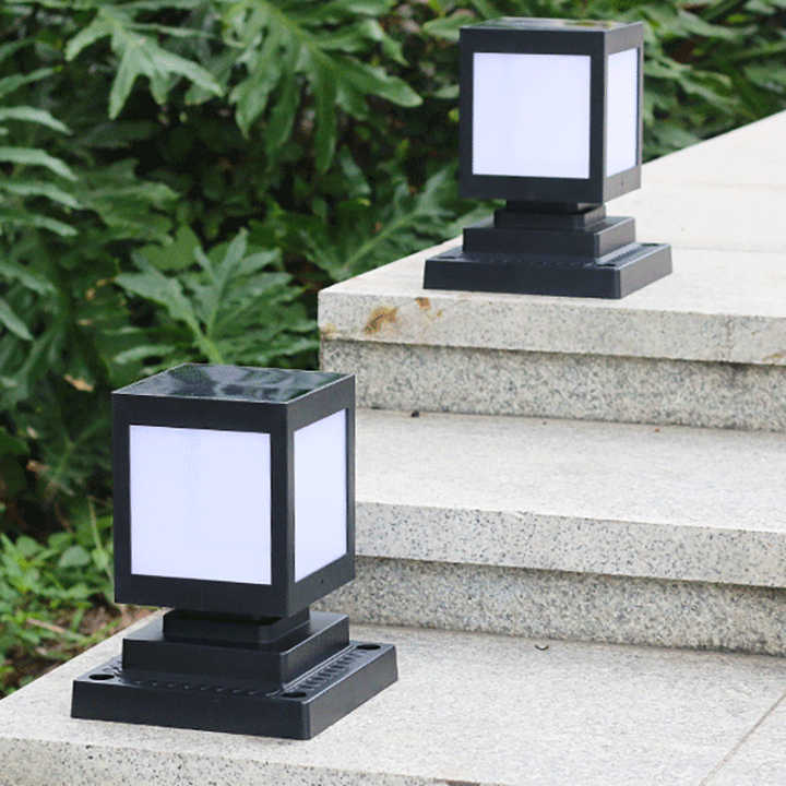 Sandsberg | Solar LED Gartenlaterne im Quadrat-Design – Dekorative Außenbeleuchtung für Wege und Terrasse