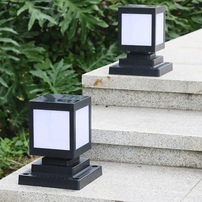 Sandsberg | Solar LED Gartenlaterne im Quadrat-Design – Dekorative Außenbeleuchtung für Wege und Terrasse