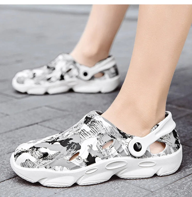 Herren Clogs Strand Sandalen Sommer lässige Garten Schuhe Clog leichtgewicht