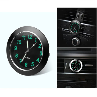 Sandsberg | Leuchtende Mini-Autouhr Aufklebbare Digitale Uhr für Auto Ornamente