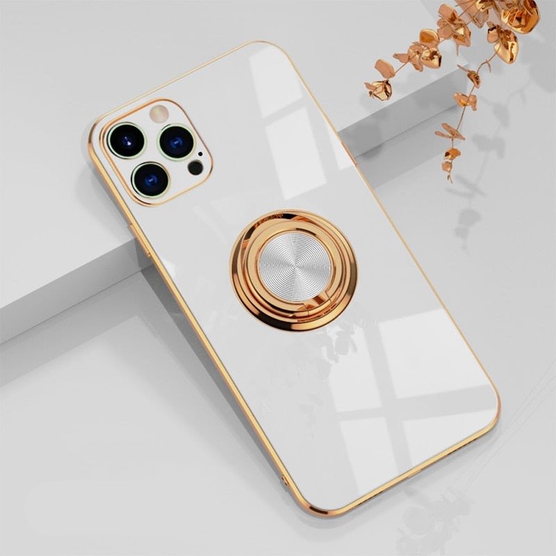 Sandsberg iPhone-Hülle mit Metallständerring