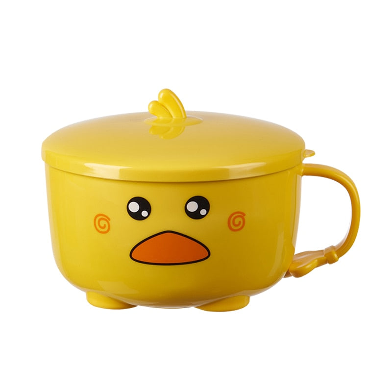 Enten Ramen-Schüssel mit Deckel