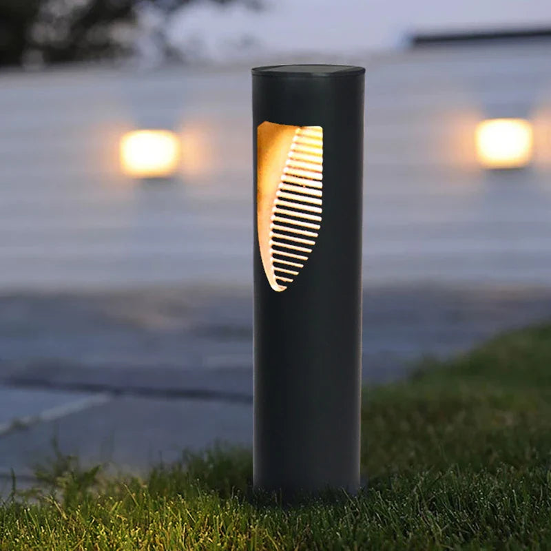 Sandsberg | Solar Gartenlampe Modern – LED Außenbeleuchtung mit stilvollem Design für Terrasse & Garten