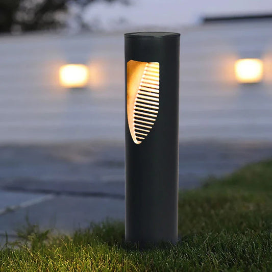 Sandsberg | Solar Gartenlampe Modern – LED Außenbeleuchtung mit stilvollem Design für Terrasse & Garten