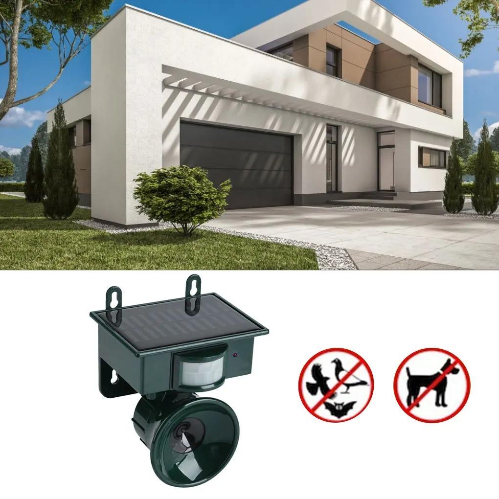 Sandsberg | TerraGuard – Wetterfester Solar-Vogelvertreiber mit PIR-Bewegungssensor & natürlichem Geräuschabwehrmittel