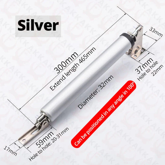 KAK Soft Closing Automatischer Türschließer - 35KG Pneumatisch, Einstellbare Geschwindigkeit, Positionierung Türstopper, Schutzhalter Hardware