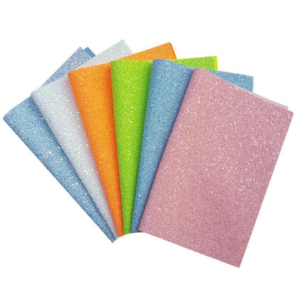 Sandsberg | Regenboog Sprankel Faux Leather Knutselvellen voor Creatieve Projecten
