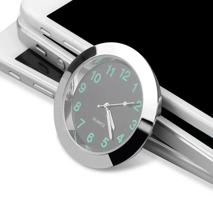 Sandsberg | Leuchtende Mini-Autouhr Aufklebbare Digitale Uhr für Auto Ornamente