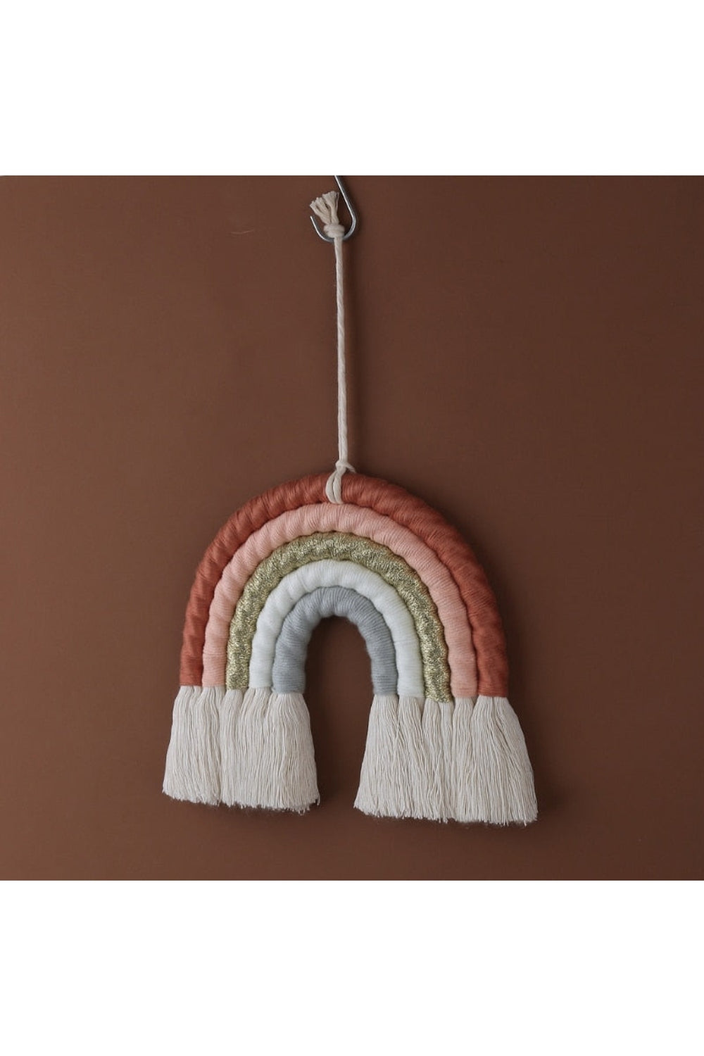 Makramee Regenbogen Wandbehang