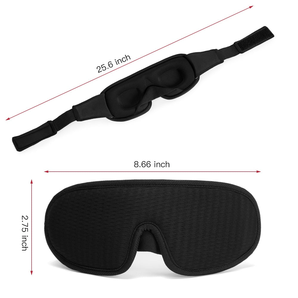 3D Schlafmaske Licht blockieren Weiche gepolsterte Schlafmaske