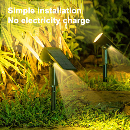 Sandsberg | Solar LED Strahler – Außenbeleuchtung mit Solarplatte für Garten und Wege