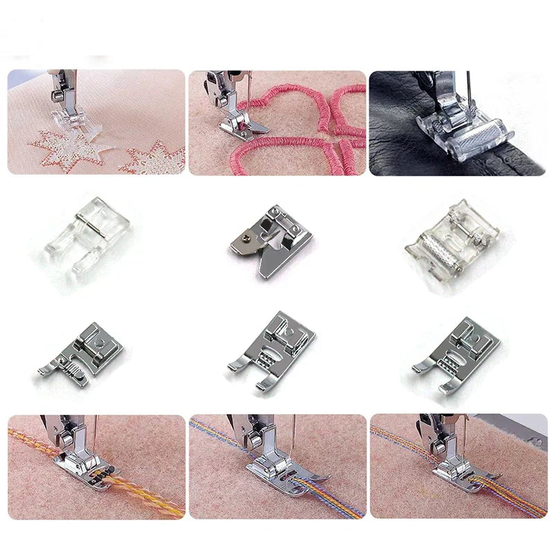 Nähmaschinen-Fußsatz-Kit: Haushaltsstrickzubehör für Brother, Babylock, Singer, Janome, Elna, Toyota