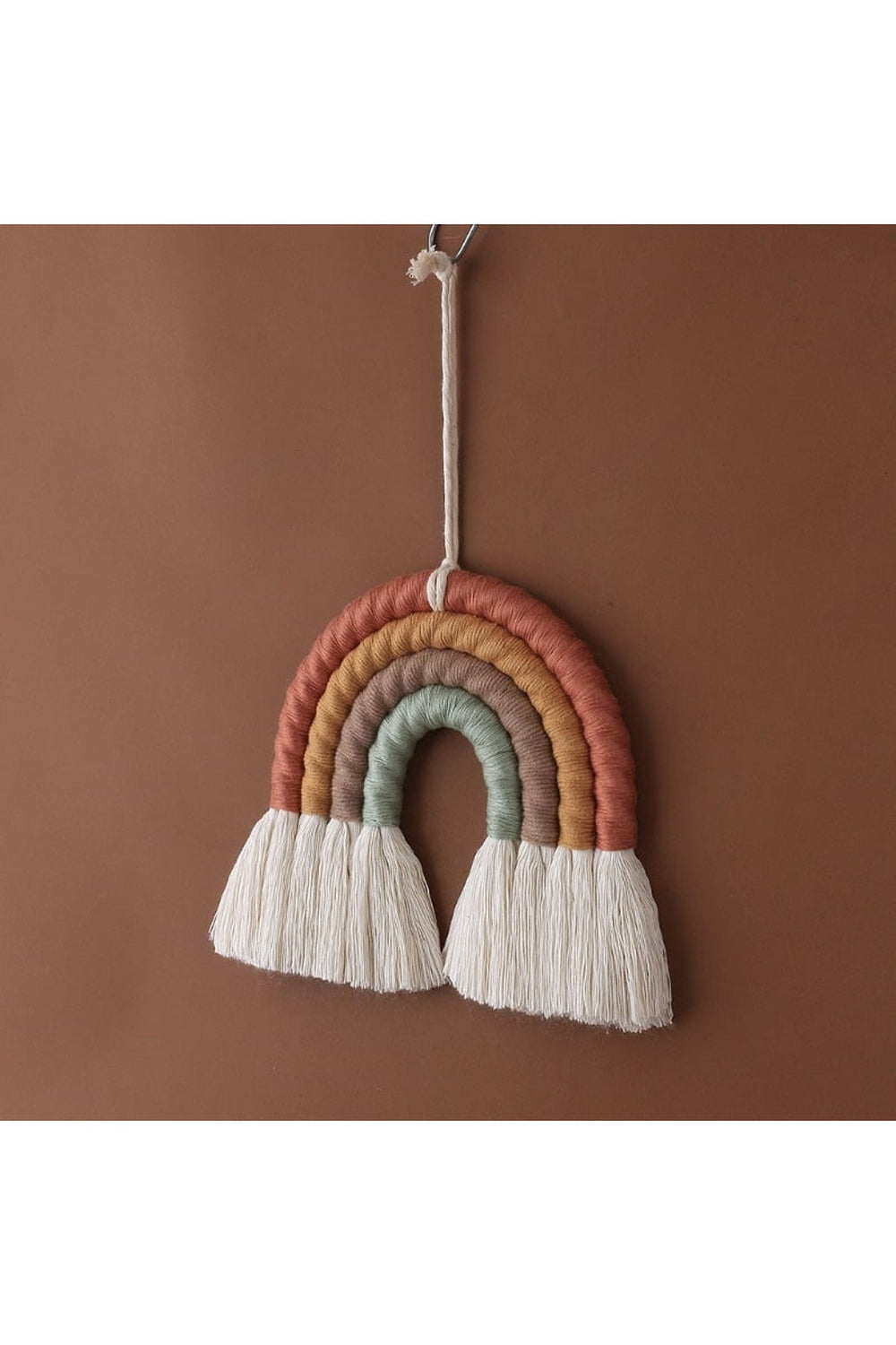 Makramee Regenbogen Wandbehang