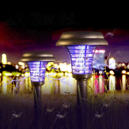 Sandsberg | Solar Insektenvernichter mit LED Licht – Wasserdichte Gartenleuchte zur Mückenabwehr