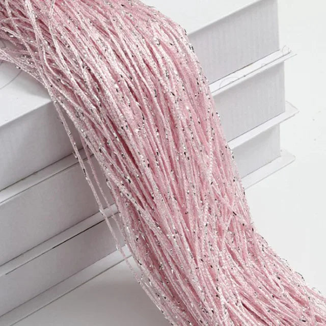 Elegante Silbergraue Quastenvorhang - 100x200cm
