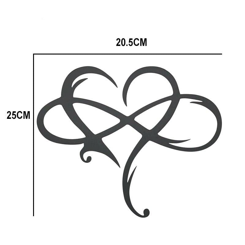 Wanddekoration mit Ewigkeitsherz | Das Symbol der Ewigen Liebe