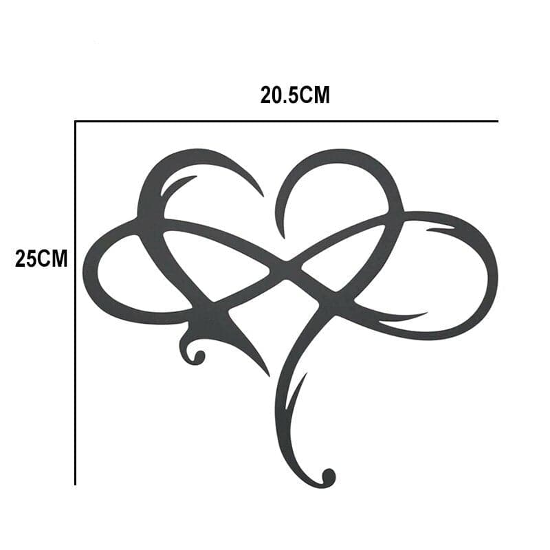 Unendlichkeitsherz Wanddeko | Symbol der ewigen Liebe