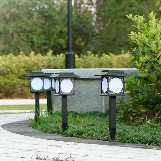 Sandsberg | Solar LED Gartenlampe – Große quadratische Lampe mit warmem Licht und dualer Nutzung
