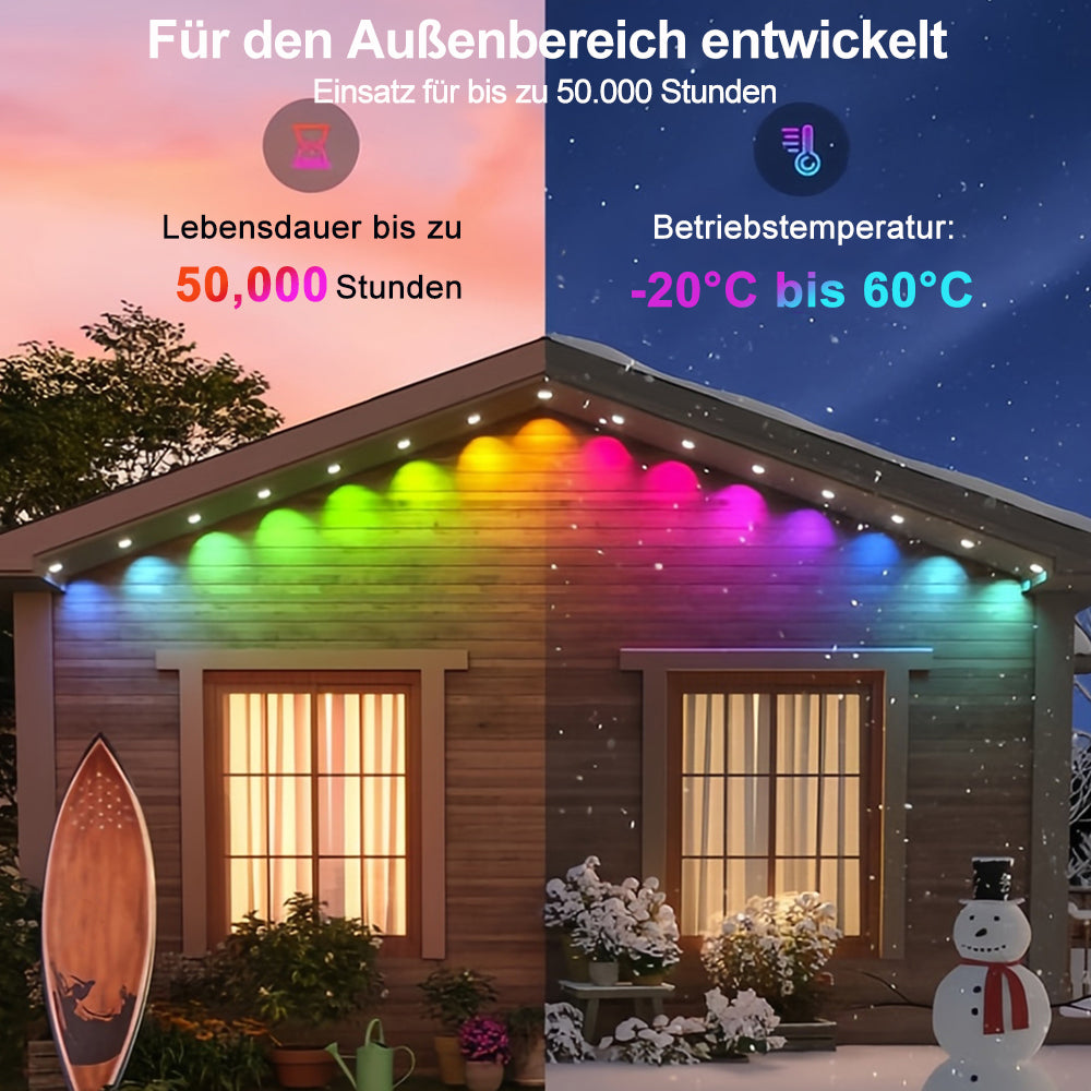 ⛄Wi-Fi Bluetooth Intelligente LED für draußen🎃